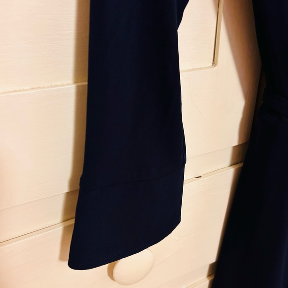 Notice navy wrap dress excellent condition - Picture 4 of 6